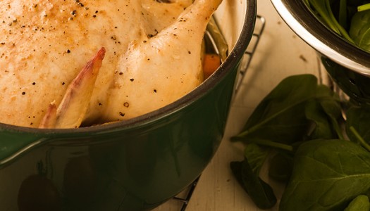 Oven-Baked Chicken with Spinach & Tomatoes Oven-Baked Chicken with Spinach & Tomatoes