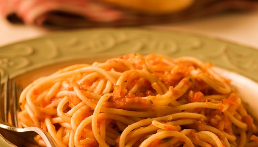 Spaghetti with Hidden-Vegetable Tomato Sauce Spaghetti with Hidden-Vegetable Tomato Sauce